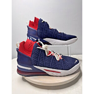 Nike LeBron 16 “USA” Basketball Shoes Size 17 Navy Red White Rare Large